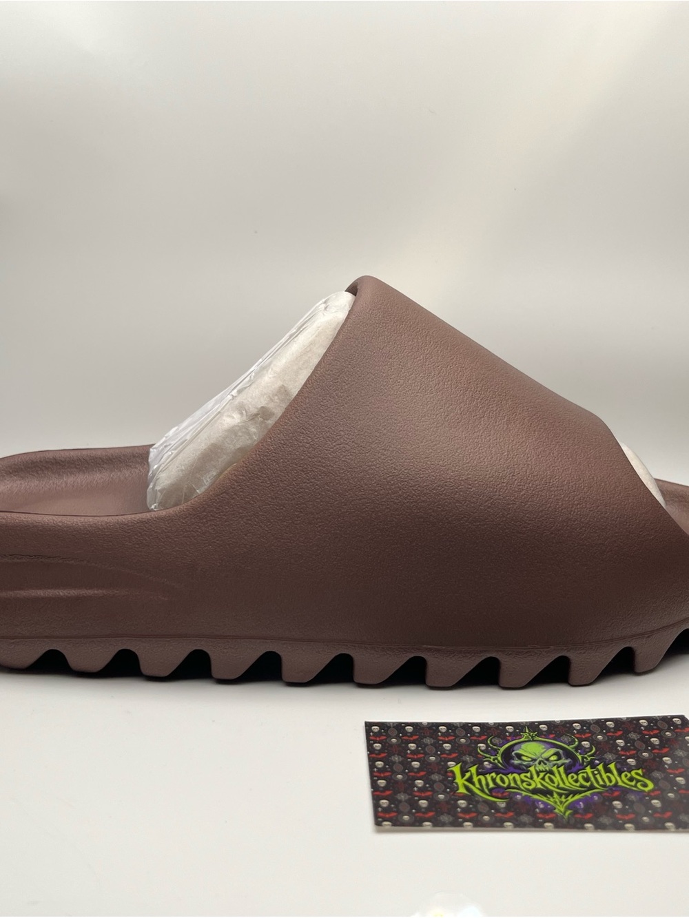 YS-01 Men's Brown Slide Sandals US Size 10 Slip On Solid Pattern Casual